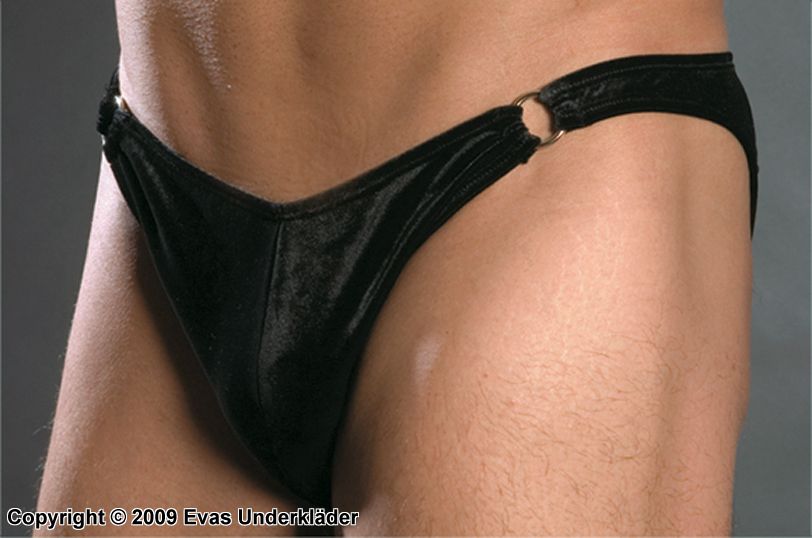 Male thong with ring sides